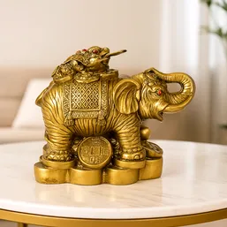 Elefant cu broasca in spate