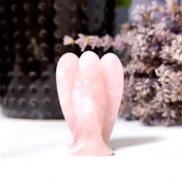 Statueta inger cuart roz