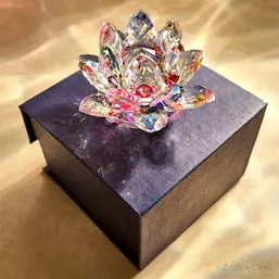 Lotus mixt din cristal de sticlă tip nufăr