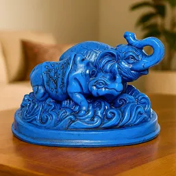 Rinocer si elefant albastru