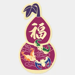 Sticker Amuleta Sanatate Wu Lou 2025