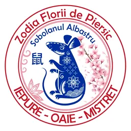 Sticker Șobolan Albastru