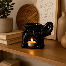 Suport aromaterapie elefant cu trompa in sus