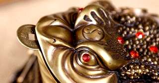 Imagine  Broasca banilor sau broasca norocoasă Feng Shui, semnificații și așezare