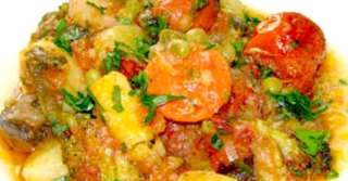 Imagine  Rețeta ghiveci de legume la cuptor