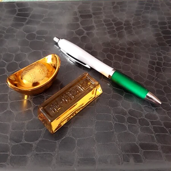 Broasca testoasa, obiect feng shui, pentru stabilitate si longevitate, 10 cm auriu