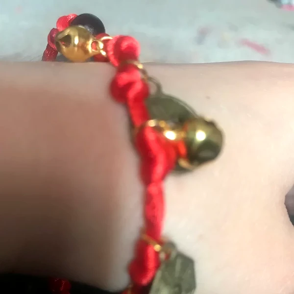 Breloc zodia Șobolan cu Wu Lou, amuletă pentru sănătate și protectie, metal solid auriu 6 cm