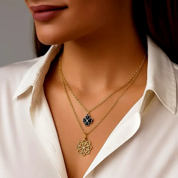 Colier choker dublu