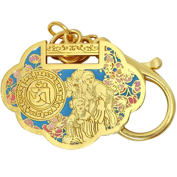 Breloc Nemuritori, amuletă feng shui pentru protecție împotriva certurilor și conflictelor, metal de calitate 9 cm