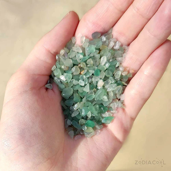Aventurin spartura decor, pietre semipretioase pentru succes in afaceri, piatra verde 26g