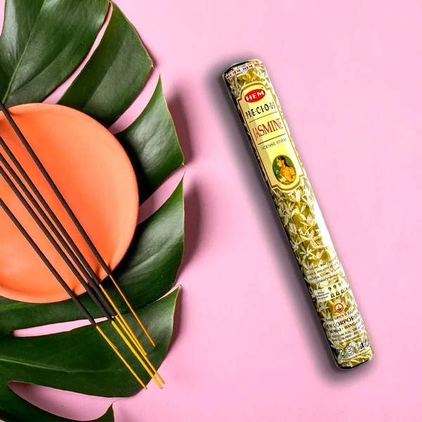 Set 25 cutii betisoare parfumate Iasomie, gama Hem profesional Jasmine, pentru atmosfera placuta, patrat