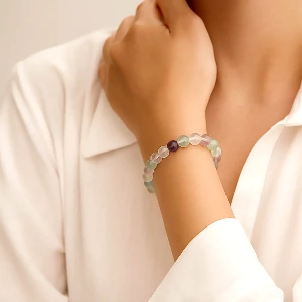 Set bratara Fluorina cu felicitare personalizata