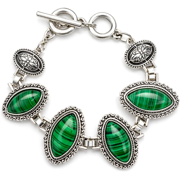 Brățară 4 pietre Malachit