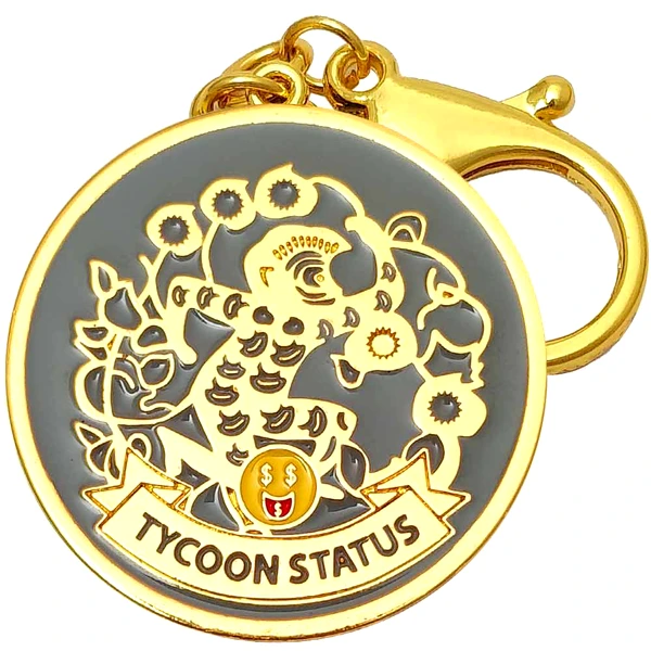 Breloc zodia Maimuta, amuletă feng shui pentru bunăstare, metal solid gri de calitate 10.5 cm