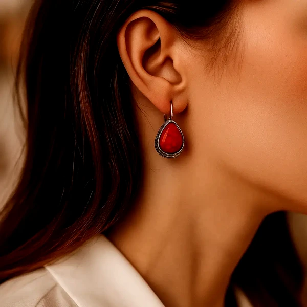 Cercei Jasp roșu