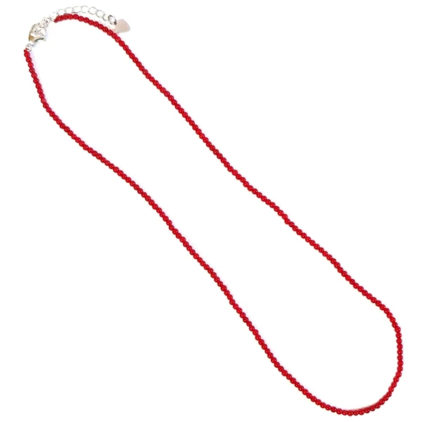 Colier Coral, piatra protectie energii negative, pietre mici