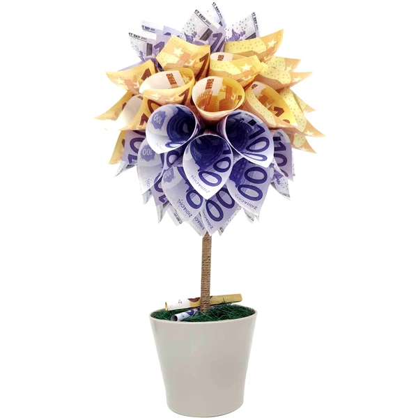 Copac cu bani Euro, handmade 34 cm