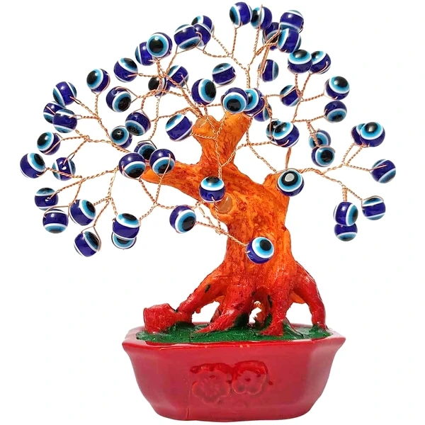 Copac Horus, obiect feng shui de protecție împotriva energiilor negative, albastru 15 cm