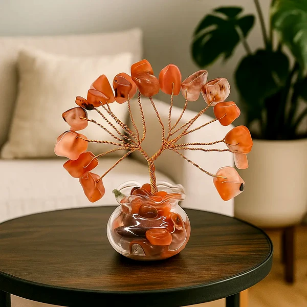 Copăcei din pietre Carneol