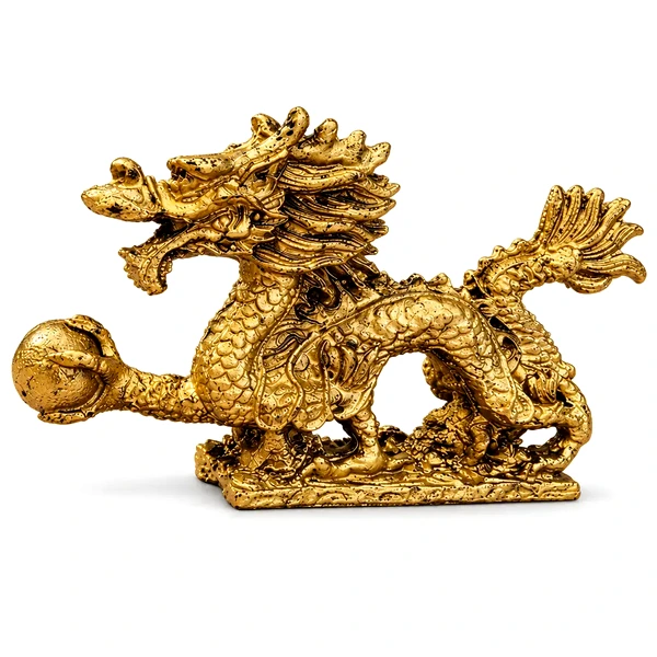 Dragon norocos feng shui cu perla nemuririi pentru bogăție