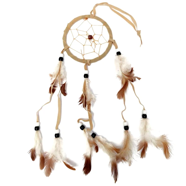 Dream catcher 1 cerc, ornament protectie cosmar, capcana vise diverse culori