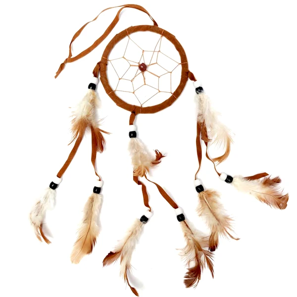 Dream catcher 1 cerc, ornament protectie cosmar, capcana vise diverse culori