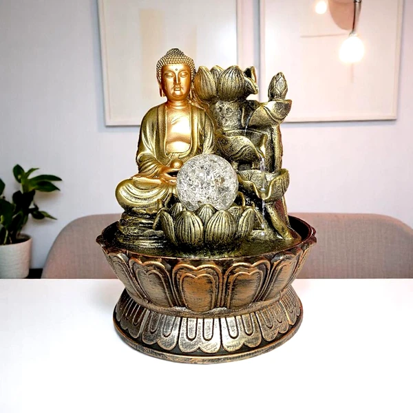 Fântână mare cu Buddha Medicinei și bilă, de interior