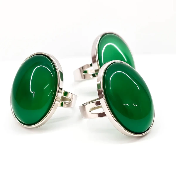 Inel agat verde