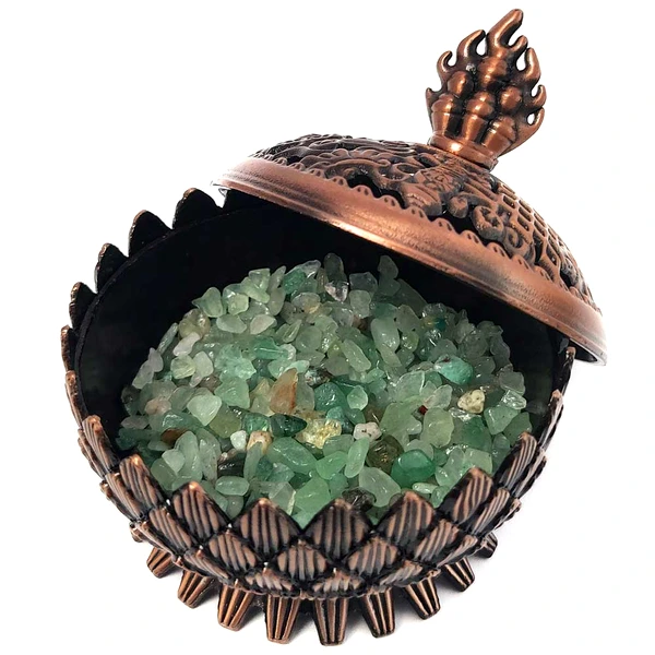 Aventurin spartura decor, pietre semipretioase pentru succes in afaceri, piatra verde 26g