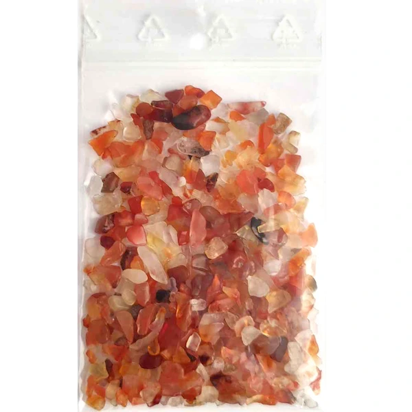 Carneol Spartura decor, cristale pentru succes si energie pozitiva, piatra semipretioasa 1-3 mm rosu 26g