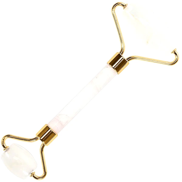 Rola faciala dubla Cristal de Stanca natural, pietre pentru reducerea ridurilor și edemelor, 150 mm