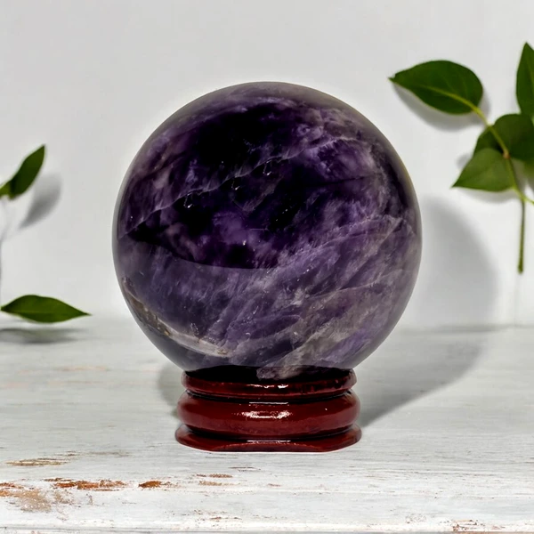 Sfera din ametist, piatra divinității 5-6 cm
