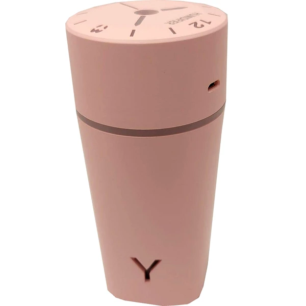 Umidificator camera Ultrasonic Cool-Mist cu lumina, pentru birou si acasa, roz