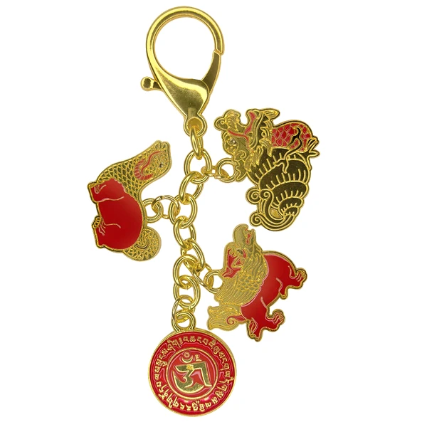 Breloc 3 Harmony Animals Amulet, metal