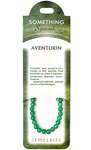 Set bratara Aventurin cu felicitare personalizata, este un talisman pentru succes financiar, din pietre semipretioase rotunde 8 mm verde