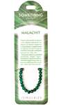 Setul bratara Malachit cu felicitare personalizata, este un talisman pentru succes in afaceri, din pietre semipretioase rotunde, verde
