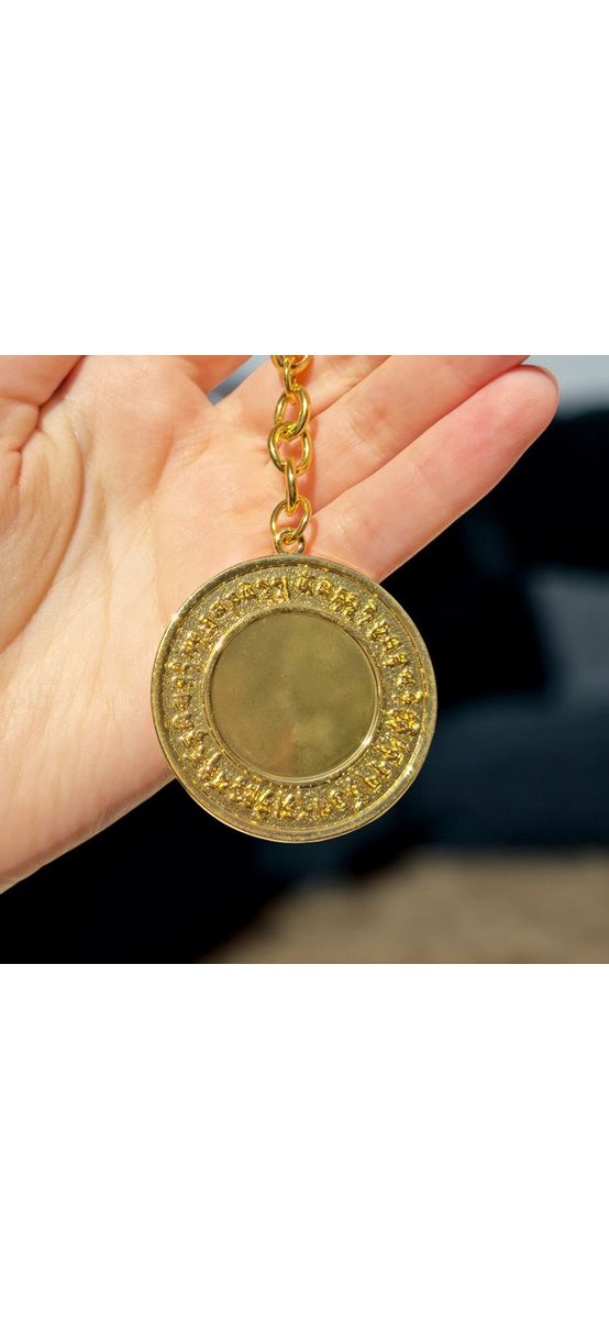 Breloc pentru zodia Șarpe, amuletă feng shui pentru dragoste, metal roz de calitate 10.5 cm