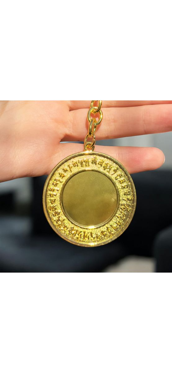 Breloc zodia Maimuta, amuletă pentru bunăstare, metal solid gri de calitate 10.5 cm