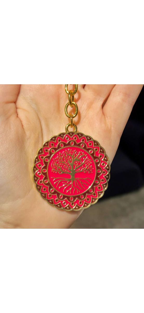 Breloc Copacul vieții, talisman pentru stimularea energiei reduse, Boost Reducing Energy, metal solid