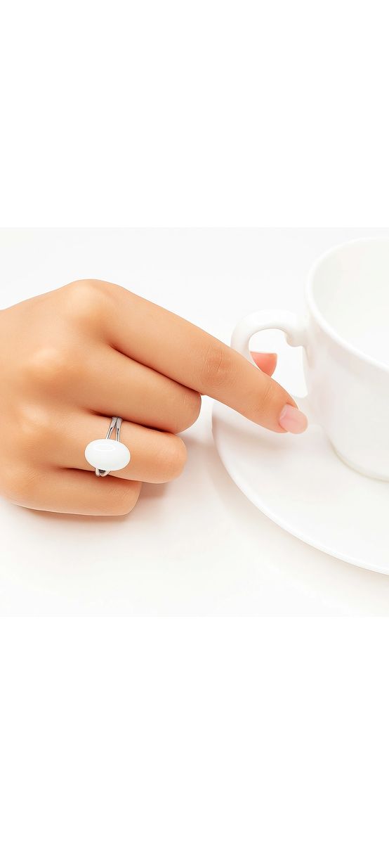 Inel Piatra Lunii, piatră ovală tip Bohemia, reglabil