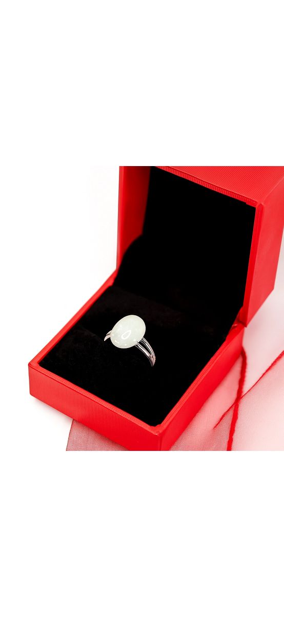 Inel Piatra Lunii, piatră ovală tip Bohemia, reglabil