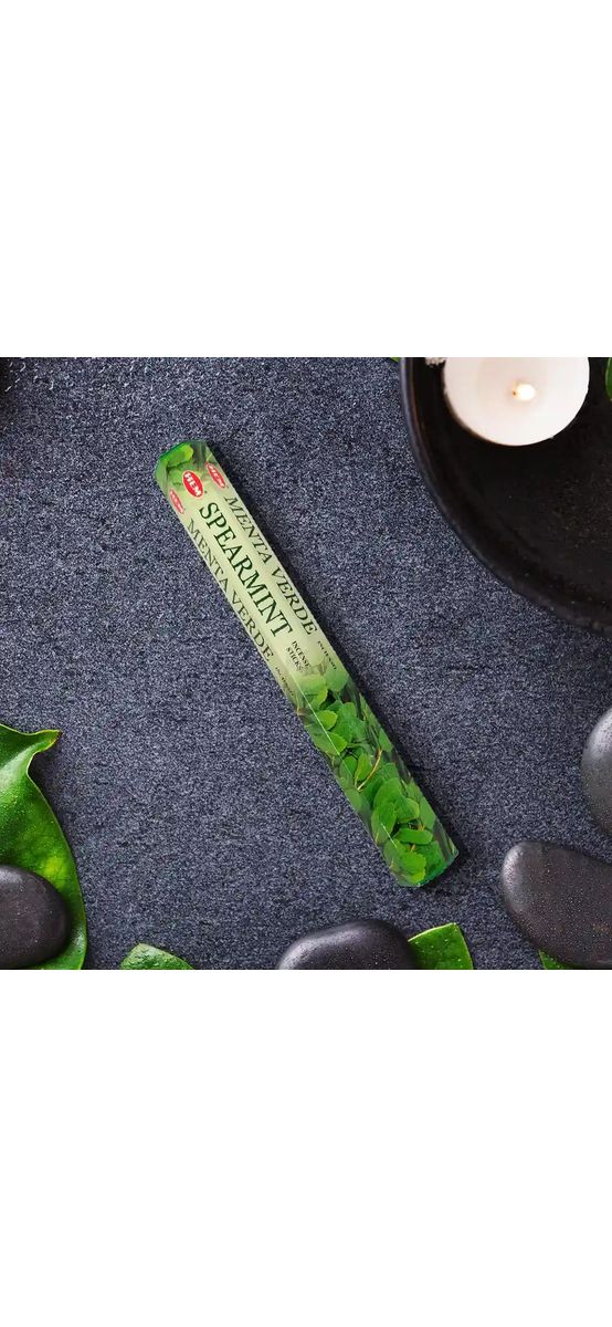 Betisoare parfumate Menta verde, HEM gama profesionala Spearmint pentru liniste, 20 buc