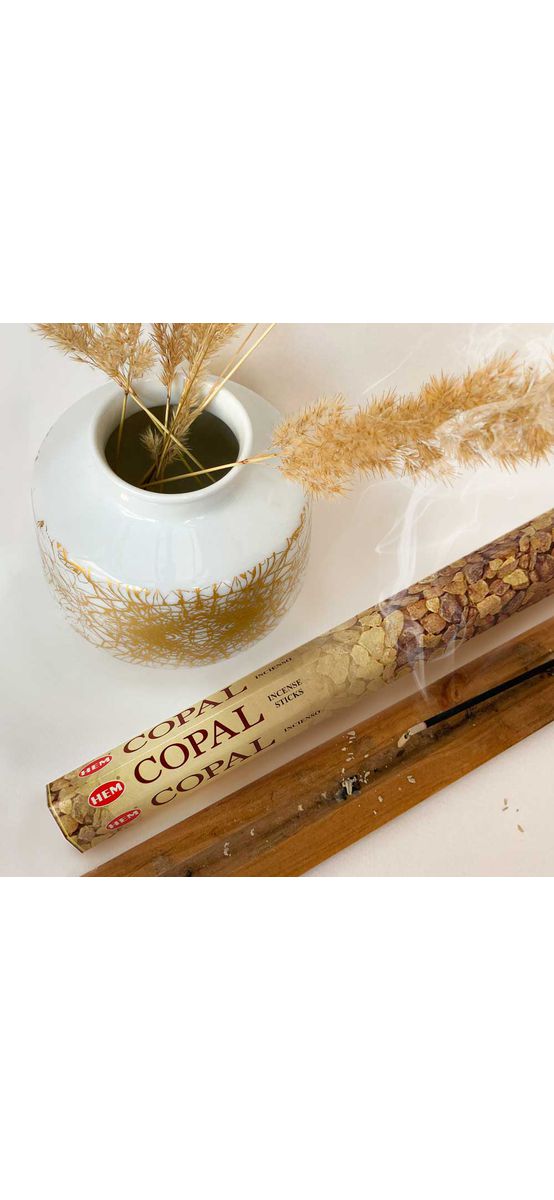 Betisoare parfumate tamaie Copal, gama profesionala HEM naturale pentru purificare, 20 buc