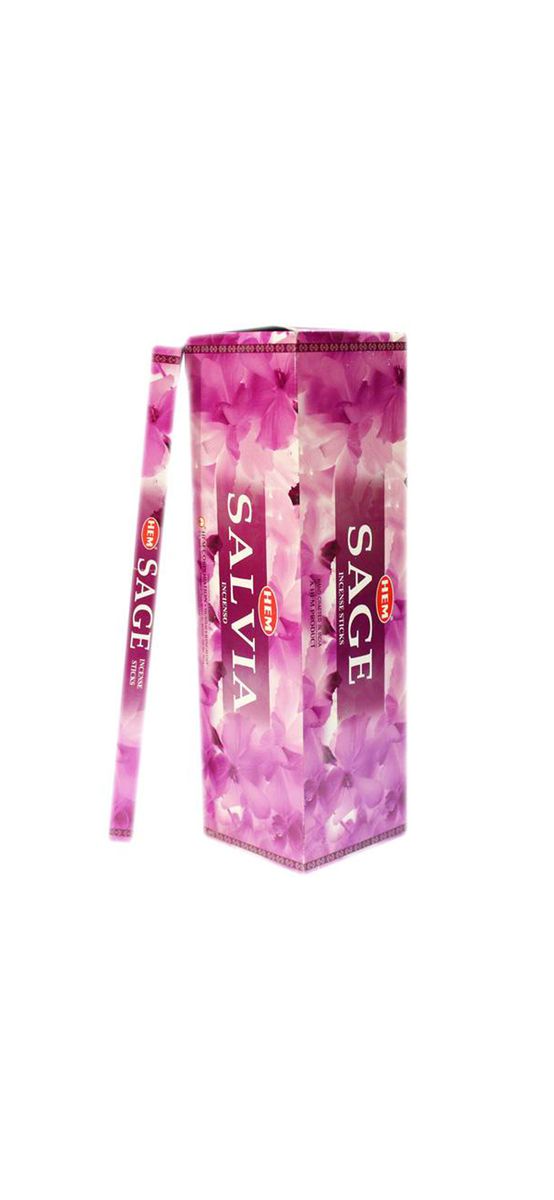 Set 25 cutii betisoare parfumate Salvie roz, gama Hem profesionala Sage pentru purificare, patrat