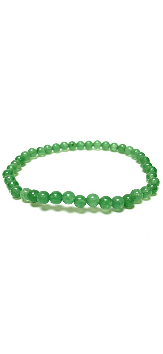 Set bratara Aventurin cu felicitare personalizata, piatra pentru succes financiar 6 mm verde, elastic femei brabati