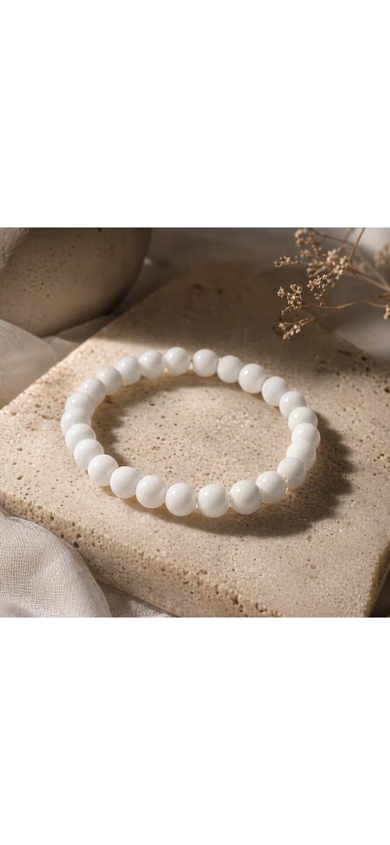 Set bratara Cristal de stanca cu felicitare personalizată, piatra vindecătoare, 6 mm, femei barbati elastica