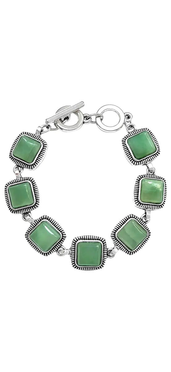 Set brățară și inel Aventurin ajustabile, in cutie bijuterii