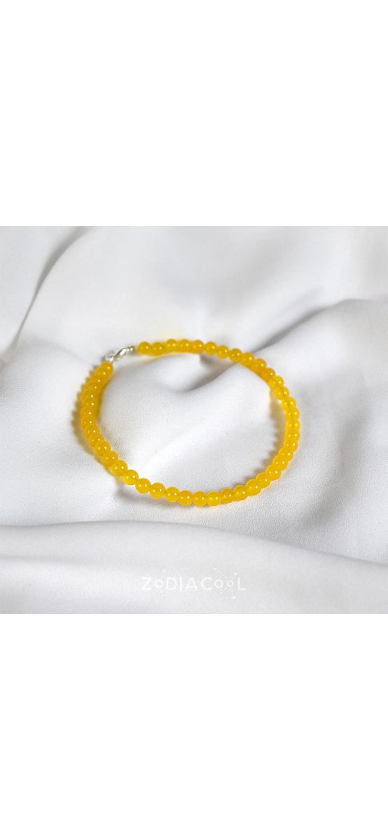 Bratara citrin, pietre semipretioase pentru creativitate si noroc la bani, cca 37 pietricele mici de 4 mm galben