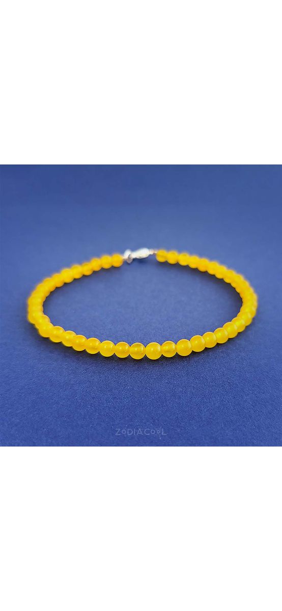 Bratara citrin, pietre semipretioase pentru creativitate si noroc la bani, cca 37 pietricele mici de 4 mm galben
