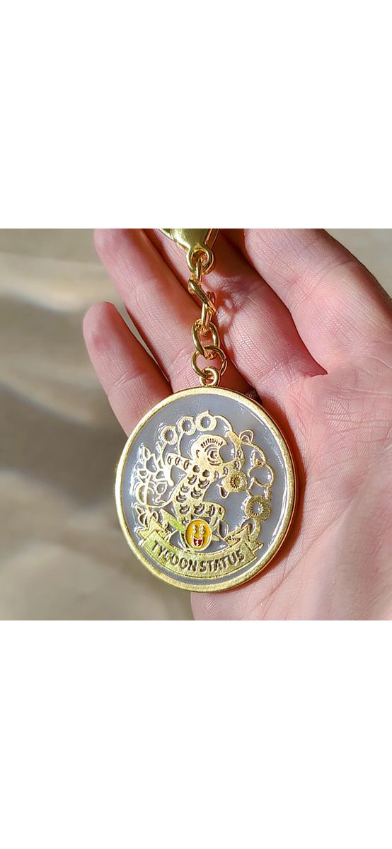 Breloc zodia Maimuta, amuletă pentru bunăstare, metal solid gri de calitate 10.5 cm